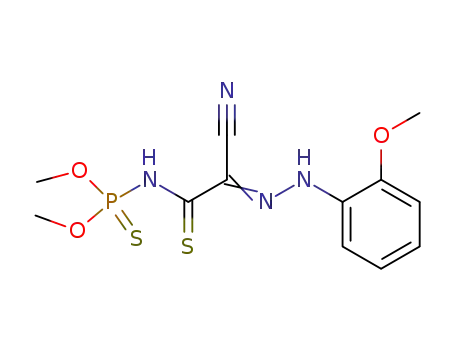 {cyano-[(2-methoxy-phenyl)-hydrazono]-thioacetyl}-thiophosphoramidic acid O,O'-dimethyl ester