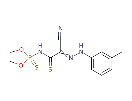 [cyano-(m-tolyl-hydrazono)-thioacetyl]-thiophosphoramidic acid O,O'-dimethyl ester