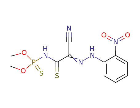 {cyano-[(2-nitro-phenyl)-hydrazono]-thioacetyl}-thiophosphoramidic acid O,O'-dimethyl ester
