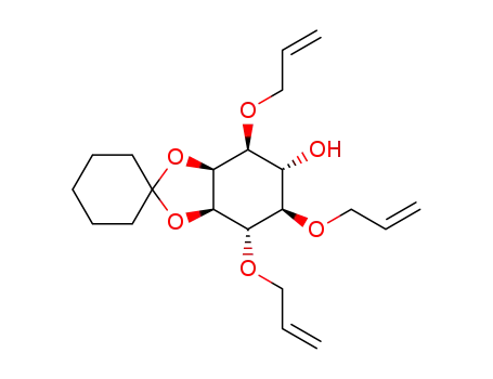 (+/-)-1,4,5-tri-O-allyl-2,3-O-cyclohexylidene-myo-inositol