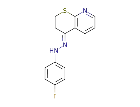 N-(2,3-dihydro-thiopyrano[2,3-b]pyridin-4-ylidene)-N'-(4-fluoro-phenyl)-hydrazine