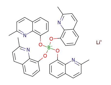 lithium tetra-(2-methyl-8-hydroxy-quinolinato)boron