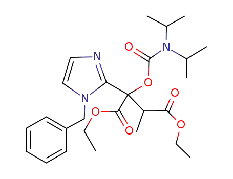2-(1-benzyl-1H-imidazol-2-yl)-2-diisopropylcarbamoyloxy-3-methyl-succinic acid diethyl ester