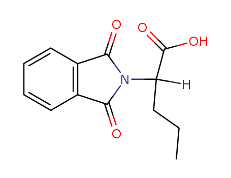 Molecular Structure of 19506-88-8 (2H-Isoindole-2-acetic acid, 1,3-dihydro-1,3-dioxo-a-propyl-)