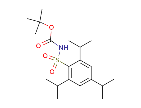 Molecular Structure of 335004-12-1 (Carbamic acid, [[2,4,6-tris(1-methylethyl)phenyl]sulfonyl]-,
1,1-dimethylethyl ester)