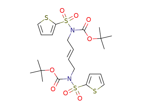 (E)-N,N'-bis(tert-butyloxycarbonyl)-N,N'-bis[(2-thienyl)sulfonyl]-2-butene-1,4-diamine