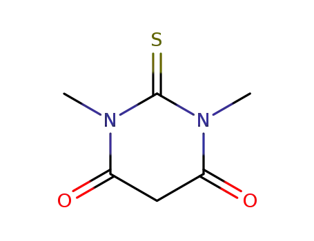 Molecular Structure of 3158-63-2 (Dihydro-1,3-dimethyl-2-thioxo-4,6(1H,5H)-pyrimidinedione)
