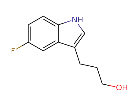 Molecular Structure of 141071-80-9 (3-(5-FLUORO-1H-INDOL-3-YL)PROPAN-1-OL)