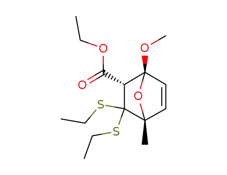(1S,2S,4R)-3,3-Bis-ethylsulfanyl-1-methoxy-4-methyl-7-oxa-bicyclo[2.2.1]hept-5-ene-2-carboxylic acid ethyl ester