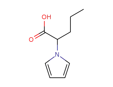 Molecular Structure of 70901-15-4 (1H-pyrrole-1-acetic acid, alpha-propyl-)
