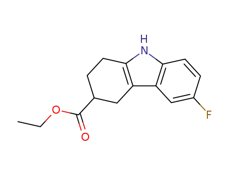 6-플루오로-2,3,4,9-테트라하이드로-1H-카바졸-3-카복실산 에틸 에스테르