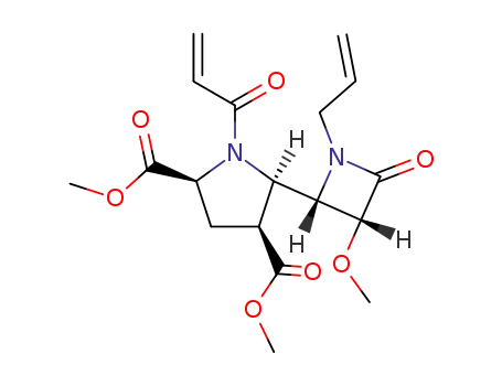 (2S,4S,5R)-1-Acryloyl-5-((2S,3R)-1-allyl-3-methoxy-4-oxo-azetidin-2-yl)-pyrrolidine-2,4-dicarboxylic acid dimethyl ester