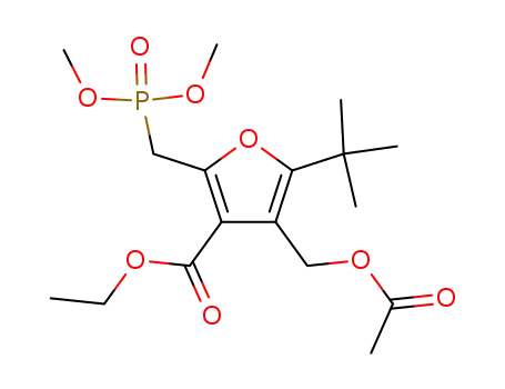 ethyl 4-(acetoxymethyl)-5-tert-butyl-2-(dimethoxyphosphorylmethyl)furan-3-carboxylate