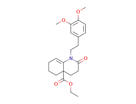 1-[2-(3,4-dimethoxy-phenyl)-ethyl]-2-oxo-1,3,4,5,6,7-hexahydro-2H-quinoline-4a-carboxylic acid ethyl ester
