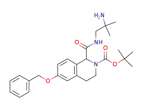 1-(2-amino-2-methyl-propylcarbamoyl)-6-benzyloxy-3,4-dihydro-1H-isoquinoline-2-carboxylic acid tert-butyl ester