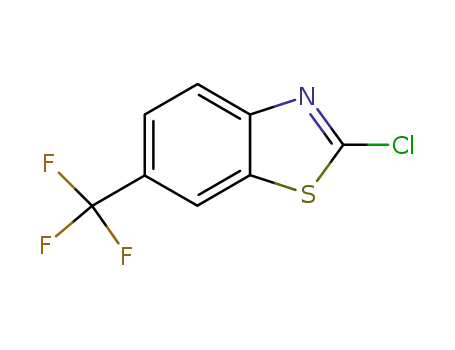 Molecular Structure of 159870-86-7 (2-CHLORO-6-(TRIFLUOROMETHYL)BENZOTHIAZOLE)