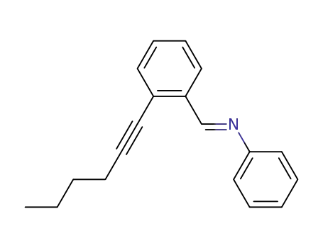 [1-(2-Hex-1-ynyl-phenyl)-meth-(E)-ylidene]-phenyl-amine