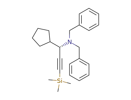 N,N-dibenzyl-1-cyclopentyl-3-(trimethylsilyl)-2-propyn-1-amine