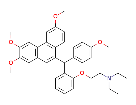 diethyl-(2-{2-[(4-methoxy-phenyl)-(2,3,6-trimethoxy-phenanthren-9-yl)-methyl]-phenoxy}-ethyl)-amine