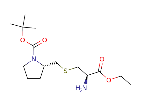 ethyl (2R)-2-amino-3-{[(2'S)-1-(tert-butoxycarbonyl)pyrrolidin-2'-yl]methylthio}propanoate