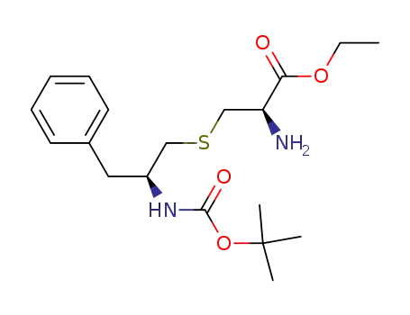ethyl (2R)-2-amino-3-{(2'S)-2'-[(tert-butyloxycarbonyl)amino]-3'-phenylpropylthio}propanoate