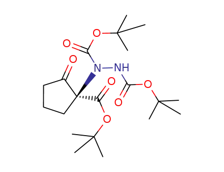 tert-butyl (S)-2-oxo-1-[N,N'-bis(tert-butoxycarbonyl)hydrazino]cyclopentanecarboxylate