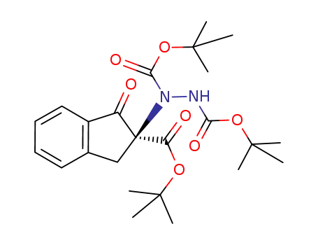 (S)-di-tert-butyl 1-(2-(tert-butoxycarbonyl)-1-oxo-2,3-dihydro-1H-inden-2-yl)hydrazine-1,2-dicarboxylate
