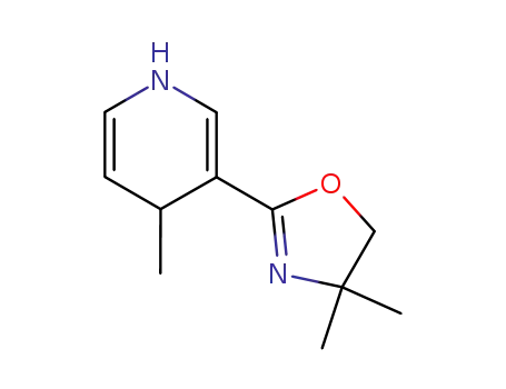 Molecular Structure of 68981-79-3 (Pyridine, 3-(4,5-dihydro-4,4-dimethyl-2-oxazolyl)-1,4-dihydro-4-methyl-)