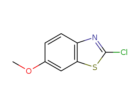 Molecular Structure of 2605-14-3 (2-Chloro-6-methoxybenzothiazole)