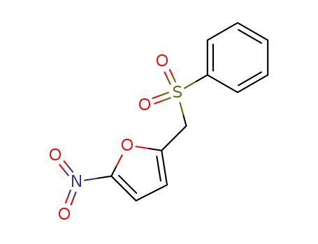 Molecular Structure of 40941-17-1 (2-nitro-5-[(phenylsulfonyl)methyl]furan)