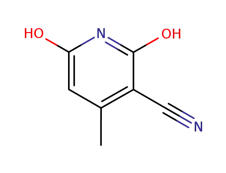 Molecular Structure of 5444-02-0 (3-Cyano-2,6-dihydroxy-4-methylpyridine)