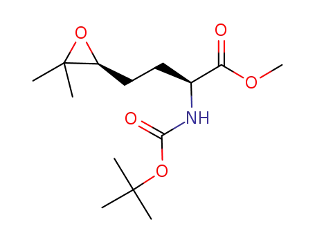 2S-2-tert-butoxycarbonylamino-4-(2S-3,3-dimethyl-oxiranyl)-butyric acid methyl ester