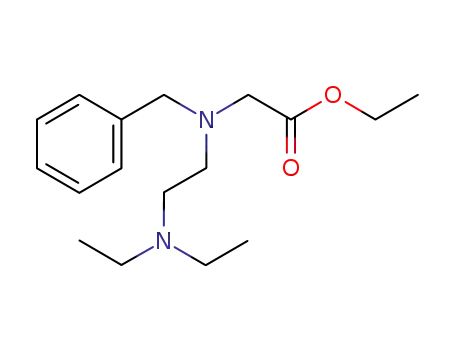 Molecular Structure of 572880-47-8 (Glycine, N-[2-(diethylamino)ethyl]-N-(phenylmethyl)-, ethyl ester)