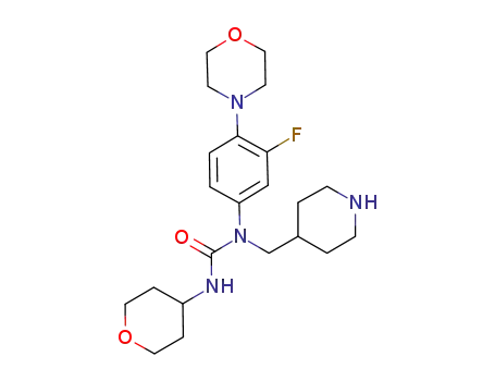 N-[3-fluoro-4-(4-morpholinyl)phenyl]-N-(4-piperidinylmethyl)-N'-(tetrahydro-2H-pyran-4-yl)urea