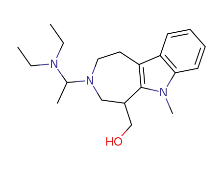 1,2,3,4,5,6-hexahydro-3-diethylaminoethyl-5-hydroxymethyl-6-methylazepino[4,5-b]indole