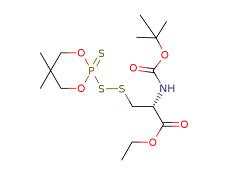 ethyl (R)-2-(tert-butoxycarbonylamino)-3-[(5,5-dimethyl-2-thioxo-1,3,2-dioxaphosphorinan-2-yl)disulfanyl]propanoate
