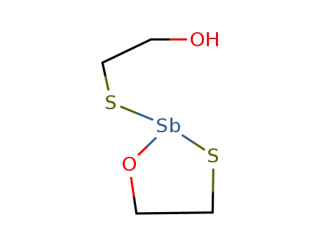 Molecular Structure of 1843-42-1 (2-(1,3,2-oxathiastibolan-2-ylthio)ethanol)