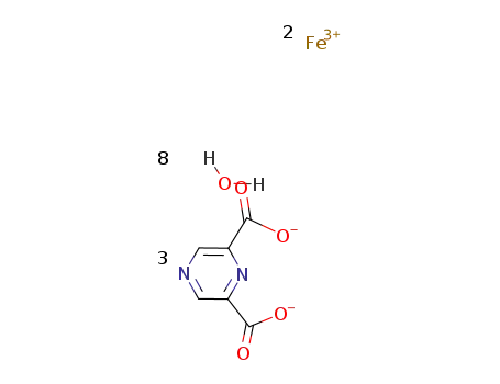 {Fe2(pyrazine-2,6-dicarboxylate)3}*8H2O