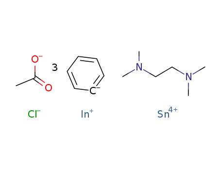 Ph3SnIn(OAc)Cl N,N,N',N'-tetramethylethanediamine adduct