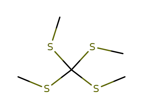 Molecular Structure of 6156-25-8 (tetrakis(methylsulfanyl)methane)