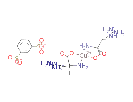 trans-[copper(II)(L-arginine)2](1,3-benzenedisulfonate) hexahydrate