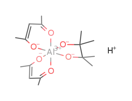 H(1+)*(CH3COCHCOCH3)2Al(OC(CH3)2C(CH3)2O)(1-)=H[(CH3COCHCOCH3)2Al(OC(CH3)2C(CH3)2O)]