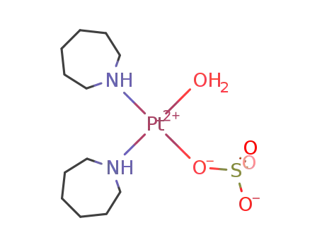 di(hexamethyleneimine)(sulfato)aquoplatinum(II)
