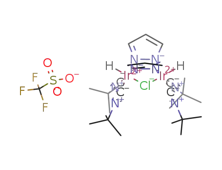 [(Ir(μ-pyrazolato)(H)(CN-t-Bu)2)2(μ-Cl)]CF3SO3