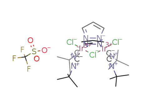 [(Ir(μ-pyrazolato)(Cl)(CN-t-Bu)2)2(μ-Cl)]CF3SO3