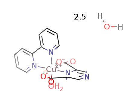 [Cu(pyrazine-2,6-dicarboxylic acid-2H)(2,2'-bipyridine)(H2O)]*2.5H2O