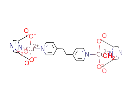 [Cu2(pyrazine-2,6-dicarboxylic acid-2H)2(1,2-bis(4-pyridyl)-ethane)(H2O)2]
