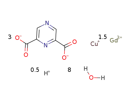 [GdCu(pyrazine-2,6-dicarboxylate)3][Gd(water)9]0.5[H(water)7]0.5