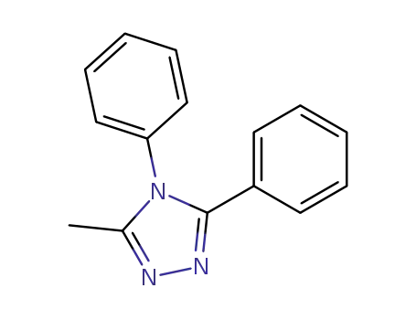 Molecular Structure of 14929-23-8 (4H-1,2,4-Triazole, 3-methyl-4,5-diphenyl-)