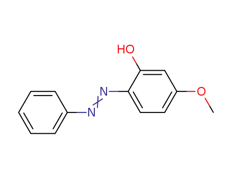 Molecular Structure of 56661-22-4 (Phenol, 5-methoxy-2-(phenylazo)-)